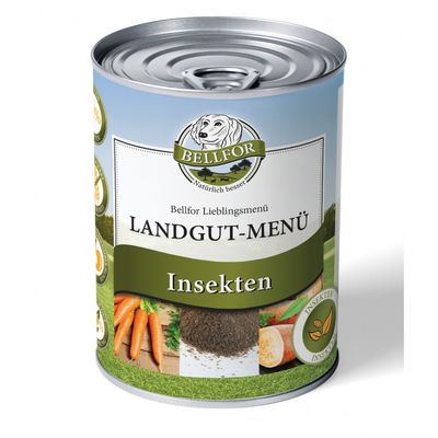 Bellfor Hundefutter Nass mit Insekten Getreidefrei - Landgut-Menü