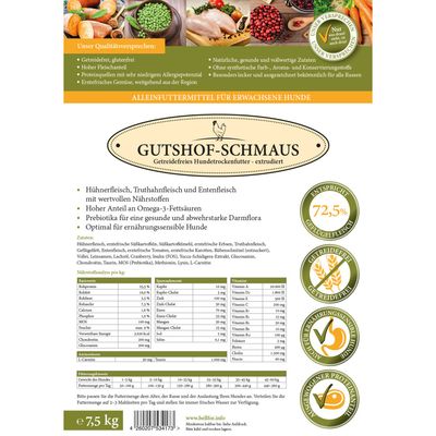 Bellfor Sparset Nr. 4. Gutshof Schmaus + Enten Fleischstreifen