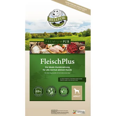 Bellfor Hundefutter mit hohem fleischanteil - PREMIUM PUR FleischPlus Bellfor Hundefutter mit hohem fleischanteil - PREMIUM PUR FleischPlus