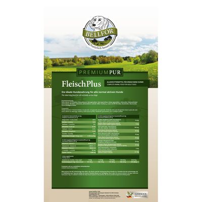 Bellfor Hundefutter mit hohem fleischanteil - PREMIUM PUR FleischPlus