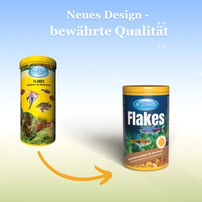 AQUARIS Flakes - Aquarium Fischfutter