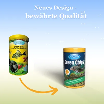 AQUARIS Green Chips - Aquarium Fischfutter für Welse AQUARIS Green Chips - Aquarium Fischfutter für Welse