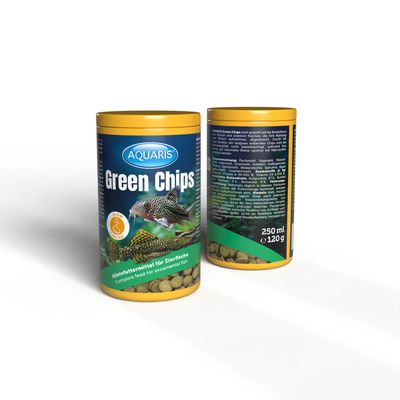 AQUARIS Green Chips - Aquarium Fischfutter für Welse