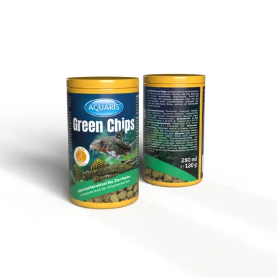 AQUARIS Green Chips - Aquarium Fischfutter für Welse