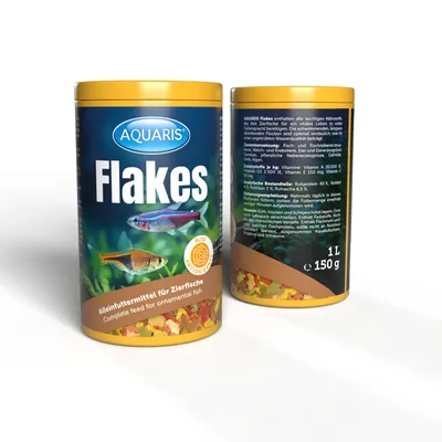 AQUARIS Flakes - Aliment pour poissons d'aquarium