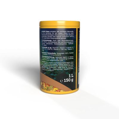 AQUARIS Flakes - Aquarium Fischfutter