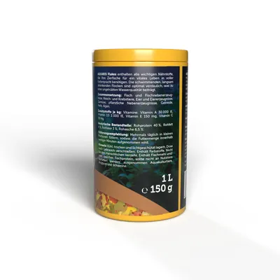 AQUARIS Flakes - Aliment pour poissons d'aquarium