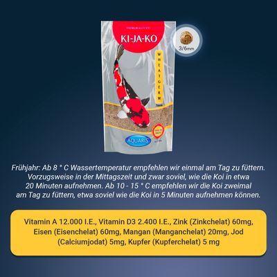 AQUARIS Sparset mit Koifutter Wheatgerm und Teichreinigung POND