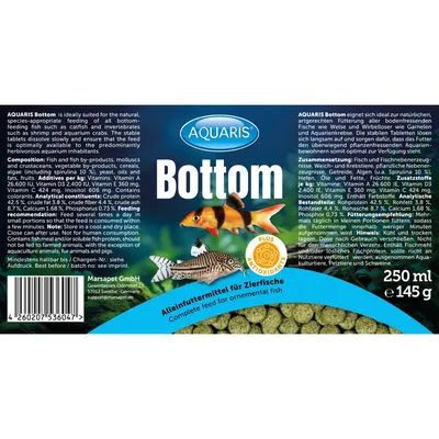 AQUARIS Bottom Tabletten - Aquarium Fischfutter AQUARIS Bottom Tabletten - Aquarium Fischfutter