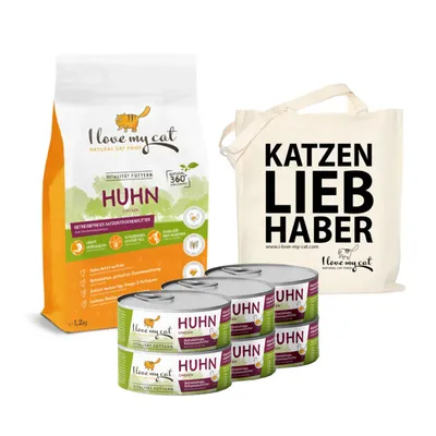 I love my cat ILMC set mit Huhn - Trockenfutter mit Huhn + Nassfutter I love my cat ILMC set mit Huhn - Trockenfutter mit Huhn + Nassfutter