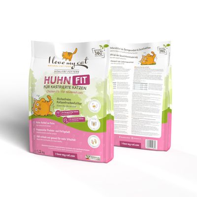 I love my cat Trockenfutter mit Huhn (Light) für sterilisierte