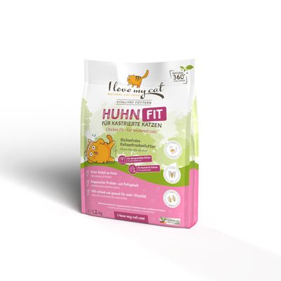 I love my cat Trockenfutter mit Huhn (Light) für sterilisierte