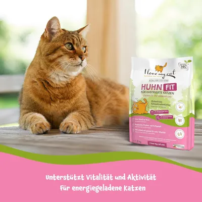 I love my cat Trockenfutter mit Huhn (Light) für sterilisierte