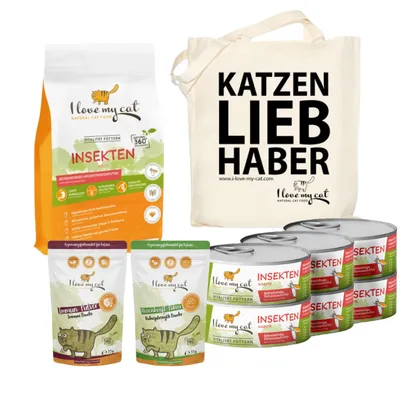 I love my cat Sparset für ernährungssensible Katzen: Trocken- Nassfutter I love my cat Sparset für ernährungssensible Katzen: Trocken- Nassfutter
