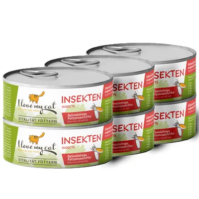 I love my cat Sparset für ernährungssensible Katzen: Trocken- Nassfutter I love my cat Sparset für ernährungssensible Katzen: Trocken- Nassfutter