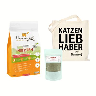 I love my cat Futterset mit Insektenfutter für ernährungssensible Katzen