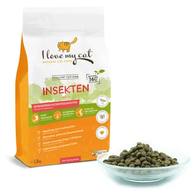 I love my cat Croquettes pour chats à la protéine d'insectes