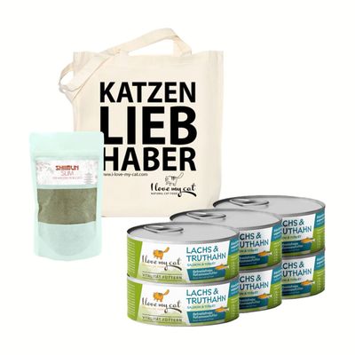 I love my cat Futterset Katzenfutter Nass mit Lachs und Truthahn