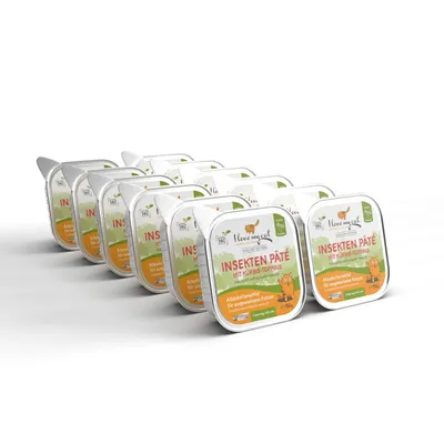 I love my cat Pâté aux insectes avec topping de potiron