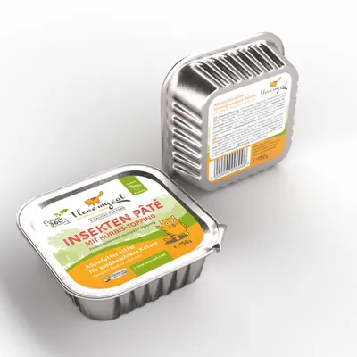 I love my cat Pâté aux insectes avec topping de potiron I love my cat Pâté aux insectes avec topping de potiron