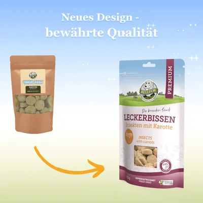 Bellfor Freeze-Snack für Hunde mit Insekten mit Karotte