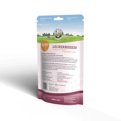Bellfor Freeze-Snack für Hunde mit Insekten mit Karotte