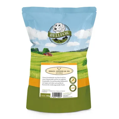 Bellfor Hundesnack - Hirsch-Geweihe XXL Bellfor Hundesnack - Hirsch-Geweihe XXL