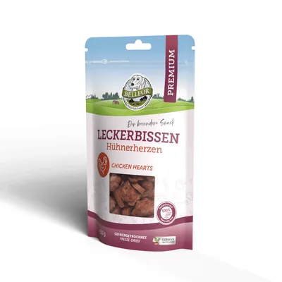 Bellfor Leckerbissen für Hunde mit Hühnerherzen