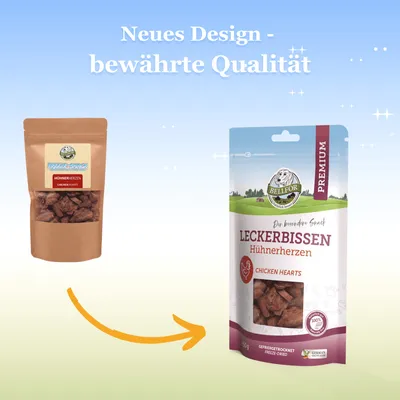 Bellfor Leckerbissen für Hunde mit Hühnerherzen