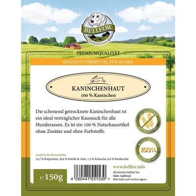 Bellfor Hundesnack - Kaninchenhaut