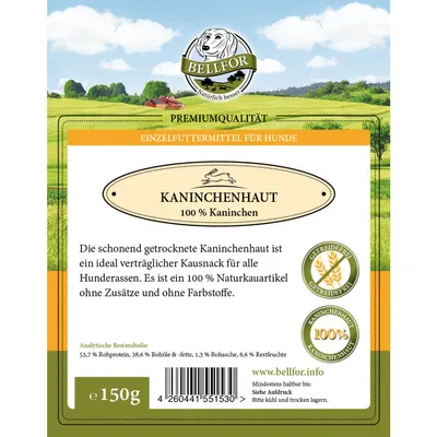 Bellfor Hundesnack - Kaninchenhaut
