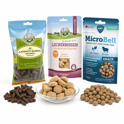 Bellfor Hypoallergenes Snack-Set: Landgut-Happen + Leckerbissen Insekten