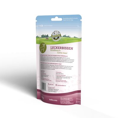 Bellfor Leckerbissen für Hunde - Wildfleisch (gefriergetrocknet)