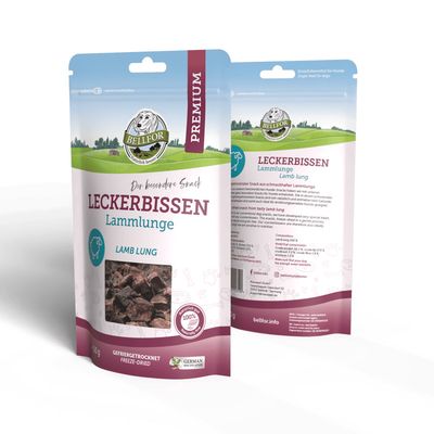 Bellfor Leckerbissen für Hunde mit Lammlunge
