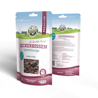Bellfor Leckerbissen für Hunde mit Lammlunge