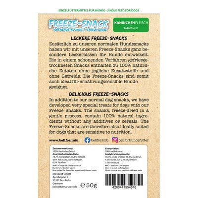 Bellfor Freeze-Snacks pour chiens en set économique