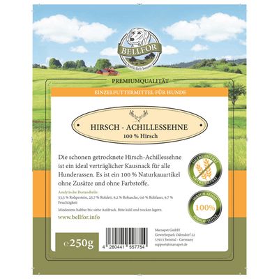 Bellfor Gesunde Hundeleckerlis vom Hirsch im Sparset
