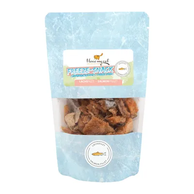 I love my cat Freeze-Snack für Katzen mit Lachsfilet I love my cat Freeze-Snack für Katzen mit Lachsfilet