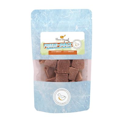 I love my cat Freeze-Snack für Katzen mit Entenbrust