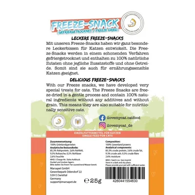 I love my cat Freeze-Snacks für Katzen als Sparset I love my cat Freeze-Snacks für Katzen als Sparset