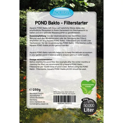 Aquaris POND Bakto - activateur de filtre Aquaris POND Bakto - activateur de filtre