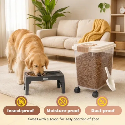 Nobleza Perro Recipiente para comida Contenedor de Comida para Mascotas