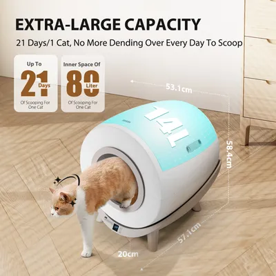 Nobleza Cat Litter Box Arenero Autolimpiable Inteligente para Gatos SL01 Nobleza Cat Litter Box Arenero Autolimpiable Inteligente para Gatos SL01
