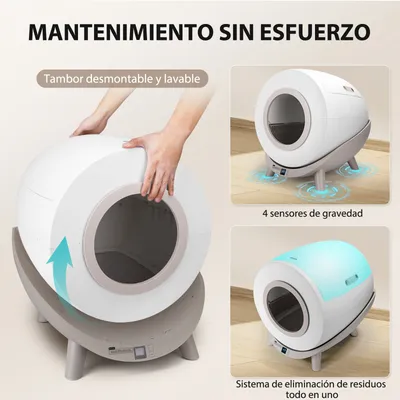 Nobleza Cat Litter Box Arenero Autolimpiable Inteligente para Gatos SL01 Nobleza Cat Litter Box Arenero Autolimpiable Inteligente para Gatos SL01