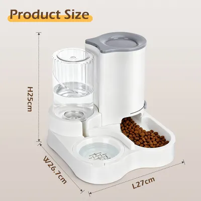 Nobleza Gatos y perros Comedero y dispensador Dispensador Automático 2 en 1