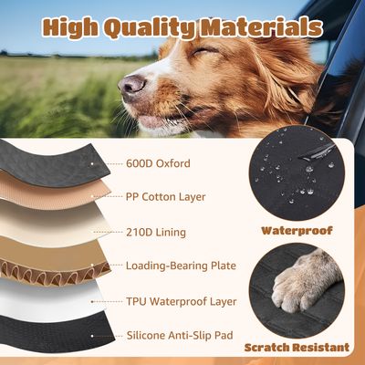 Nobleza Perro Funda para asiento de coche Extensor de Asiento Trasero