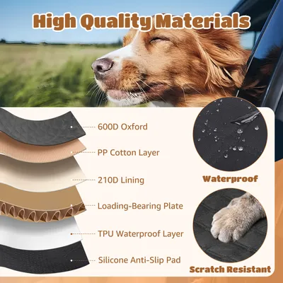 Nobleza Perro Funda para asiento de coche Extensor de Asiento Trasero