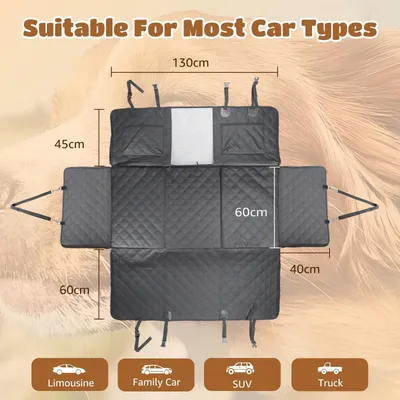 Nobleza Perro Funda para asiento de coche Extensor de Asiento Trasero