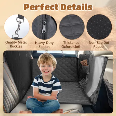 Nobleza Perro Funda para asiento de coche Extensor de Asiento Trasero