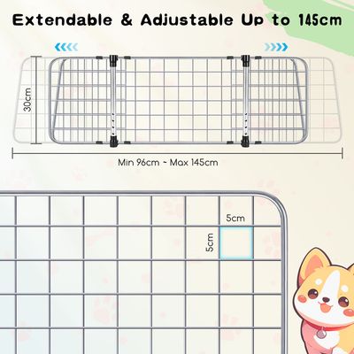 Nobleza Perro Barrera para coche Barrera Protectora de Coche para Perros